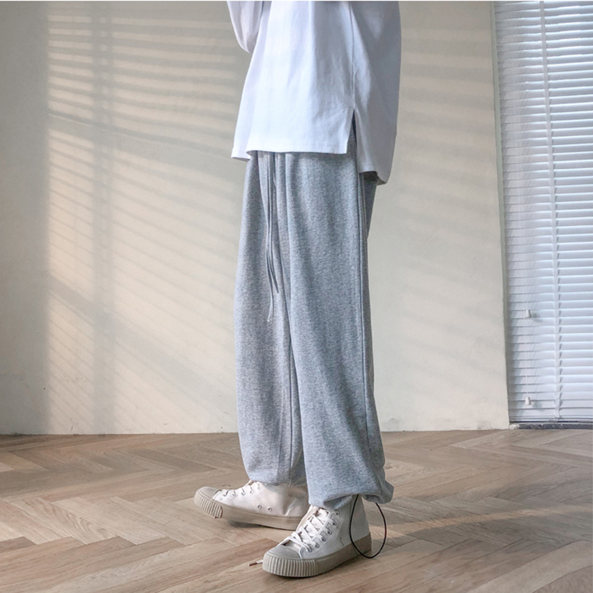 Quần Culottes Ống Rộng Nam Có Dây Rút Gấu Mặc Kiểu Jogger Dáng Basic Hàn Quốc Thời Trang FORHIMCS2 JOGGER NAM 9000064C2