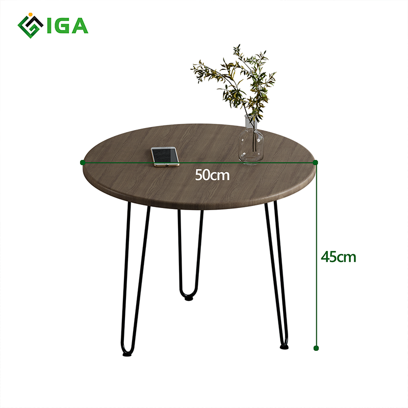 Bàn trà đám mây chân sắt uốn cong - GM63/GM83