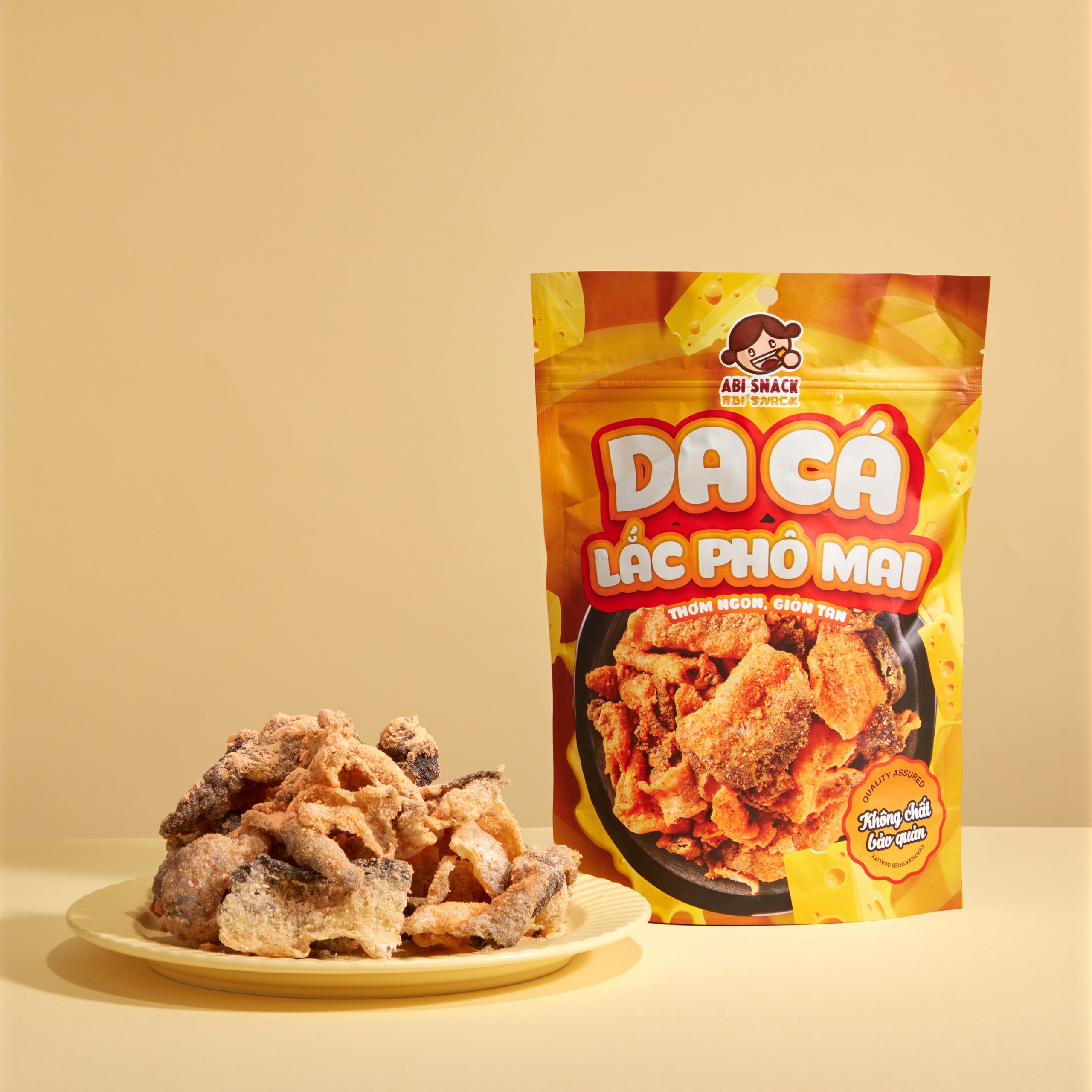 Combo 2 món da cá và bánh tráng trứng muối Abi