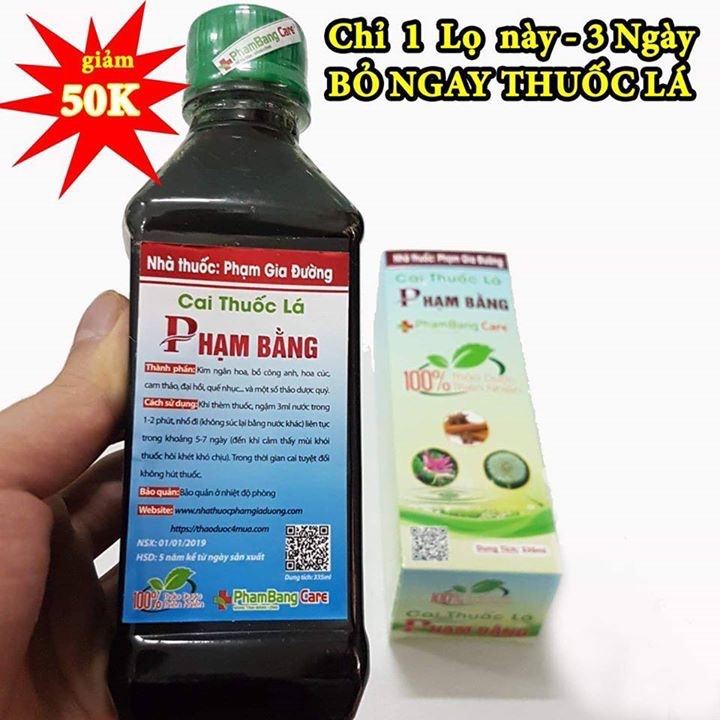 ⚡️FREESHIP⚡️Combo 2 lọ cai thuoc lá Phạm Bằng