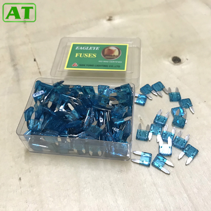 Hộp 200 Cầu Chì Ô Tô Xe Hơi 15A Chân Nhỏ
