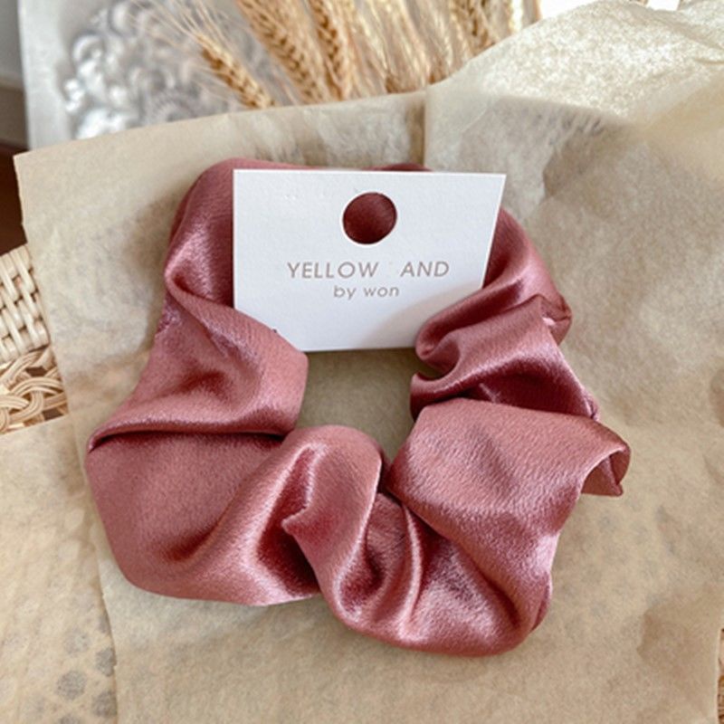 Thun buộc tóc Scrunchies Lụa satin mềm
