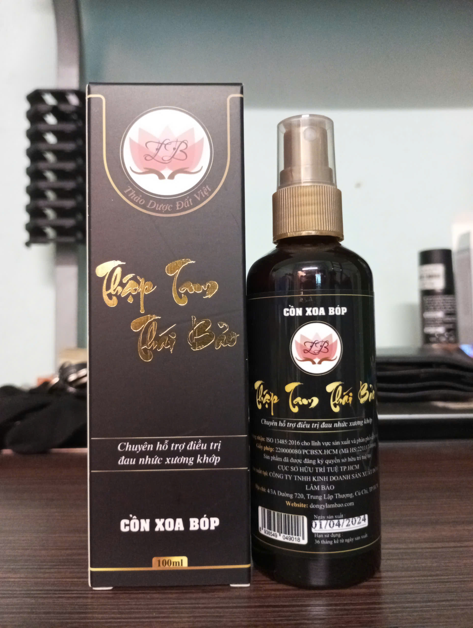 Cồn xoa bóp Thập Tam Thái Bảo
