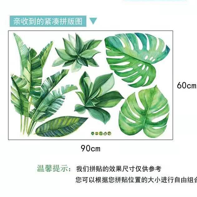 decal Dán Tường Hình chiếc lá-9238