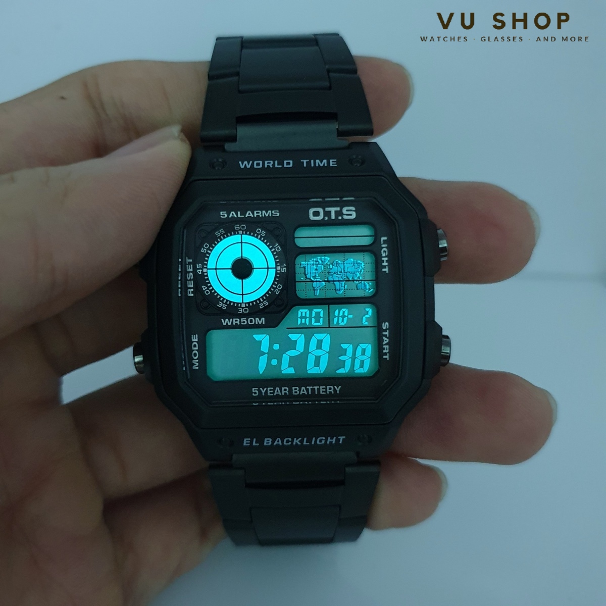 O.T.S Men's Watch 3188G- Multifunction