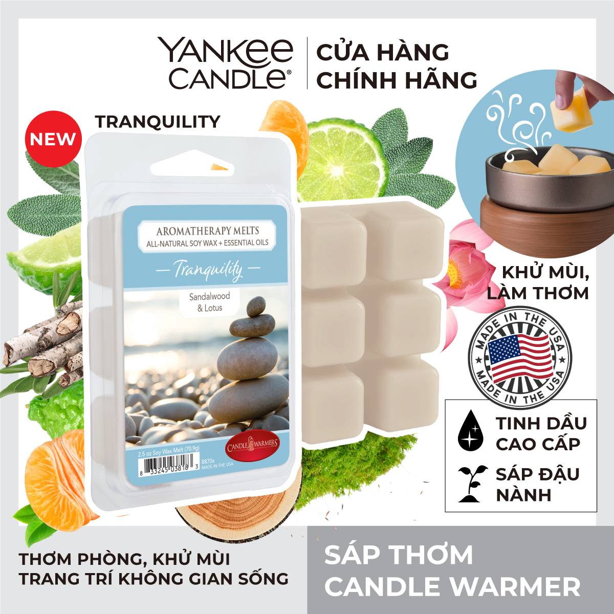Sáp thơm Candle Warmer - Tranquility