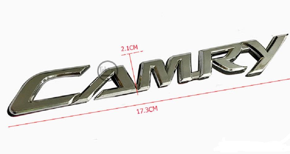 Tem Logo Nổi CAMRY Dán Trang Trí Xe