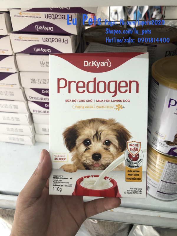 Sữa cho Chó Predogen hộp giấy 110g | Sữa Precaten Milk cho Chó con