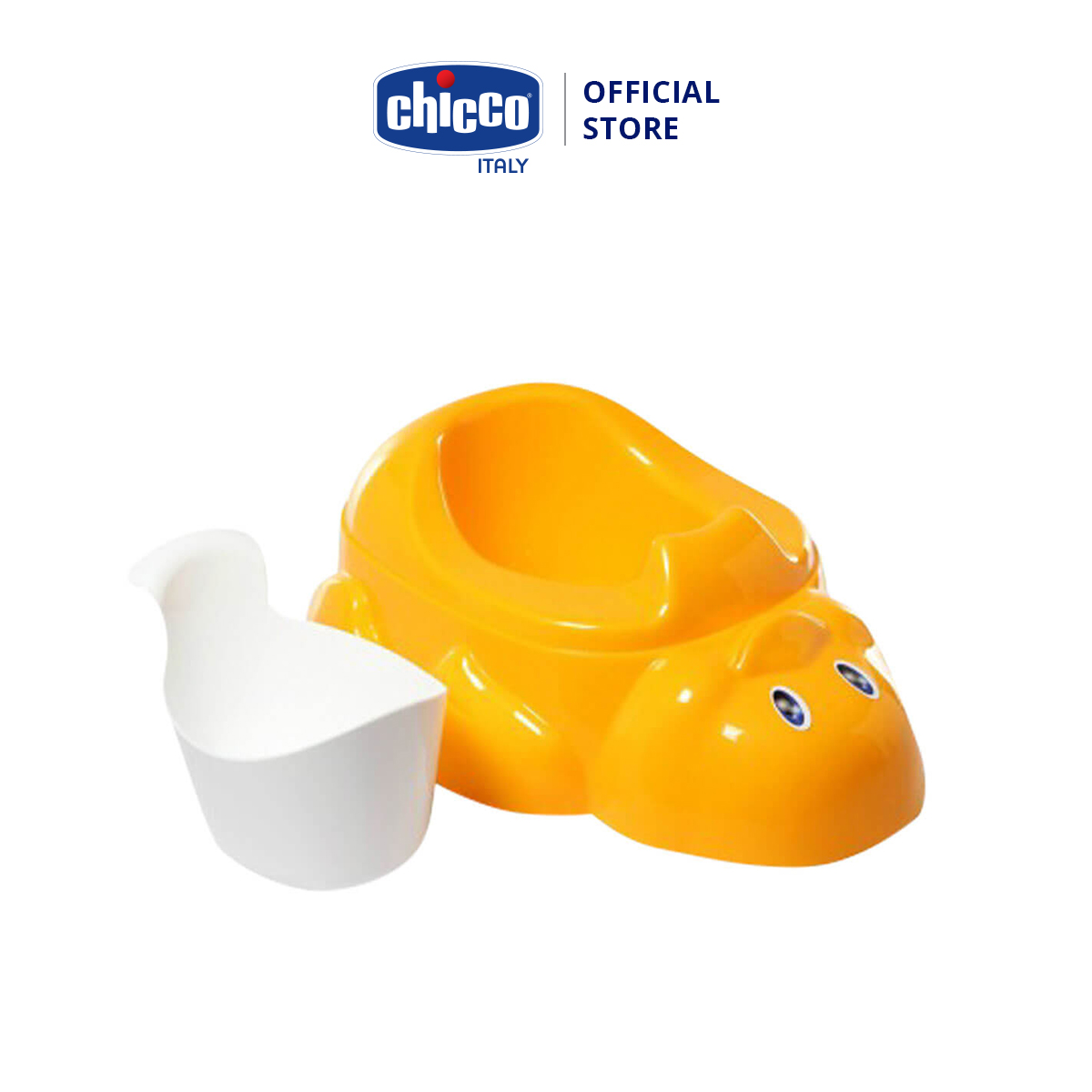 Bô vệ sinh Vịt con Chicco màu cam