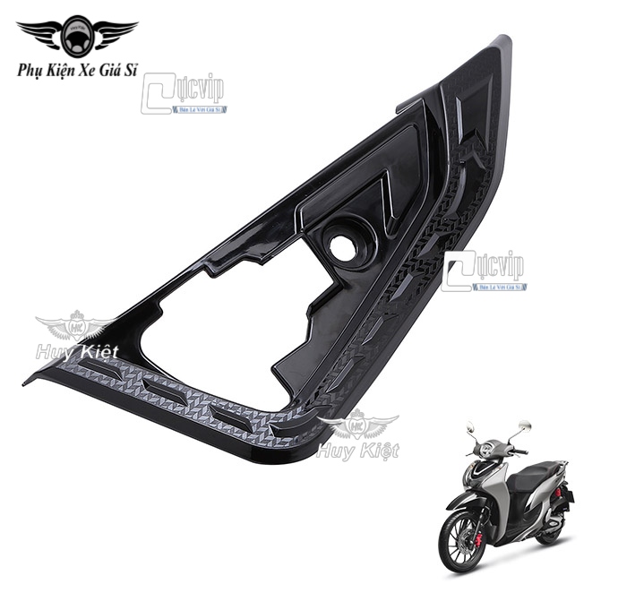 Ốp Gác Chân Sau SH 2020 Đen Bóng Cao Cấp MS3277