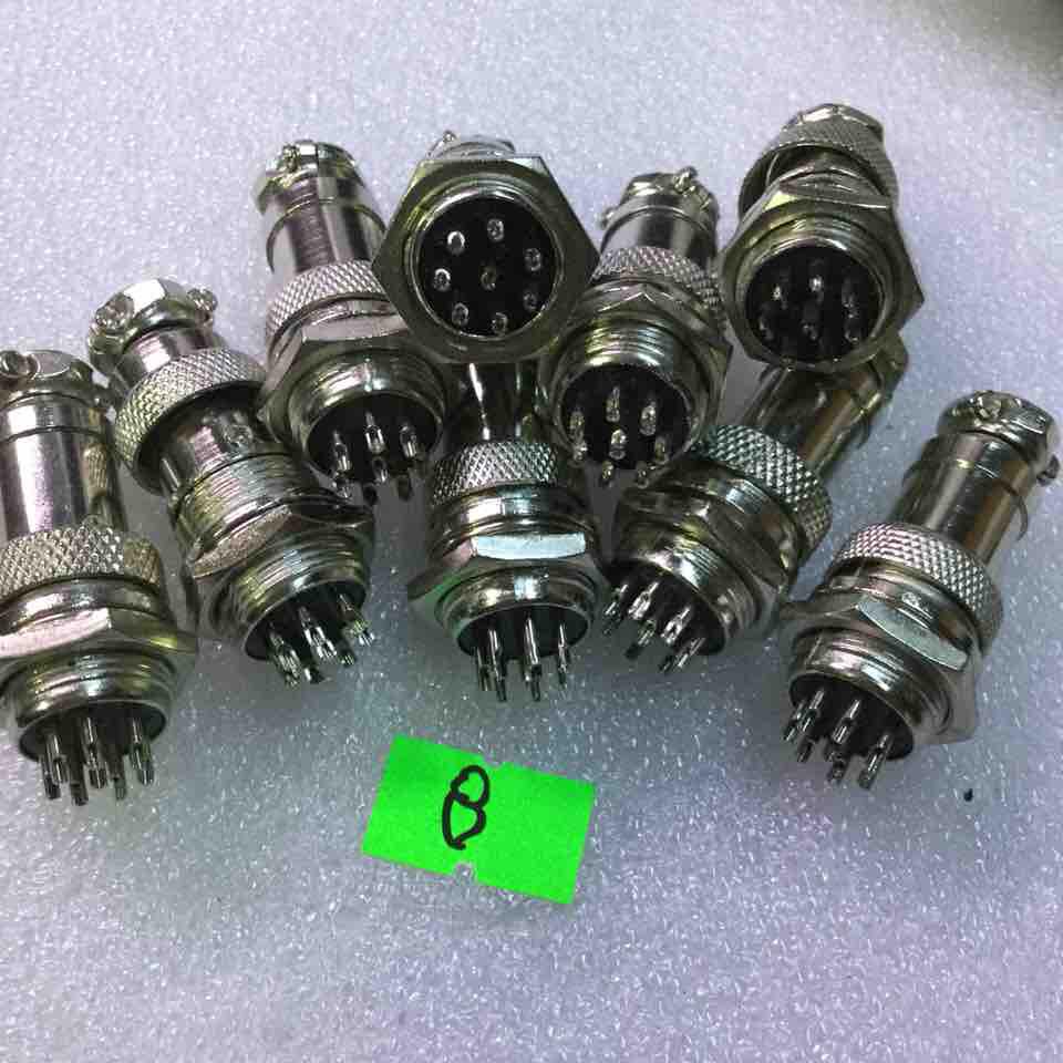 5 chiếc sắt tròn M16 GX16 bộ đực cái 8 P