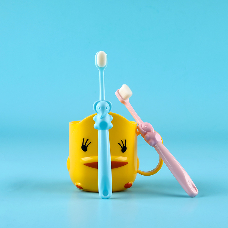 Bàn chải đánh răng cho bé từ 2 đến 12 tuổi lông tơ mềm mịn bảo vệ nướu
