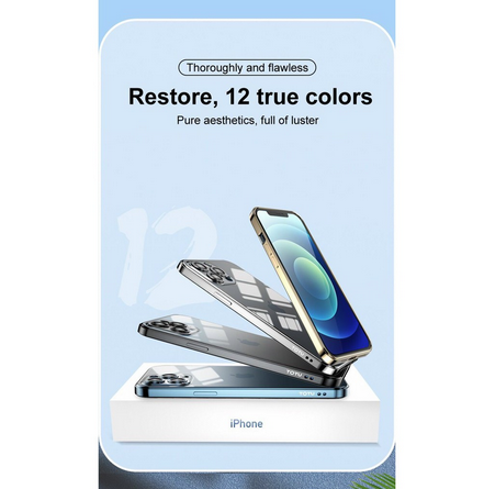 Ốp iphone 12 TOTU viền màu bảo vệ Camera iPhone 12 Mini/ 12/ 12 Pro/ 12 Pro Max Sang trọng