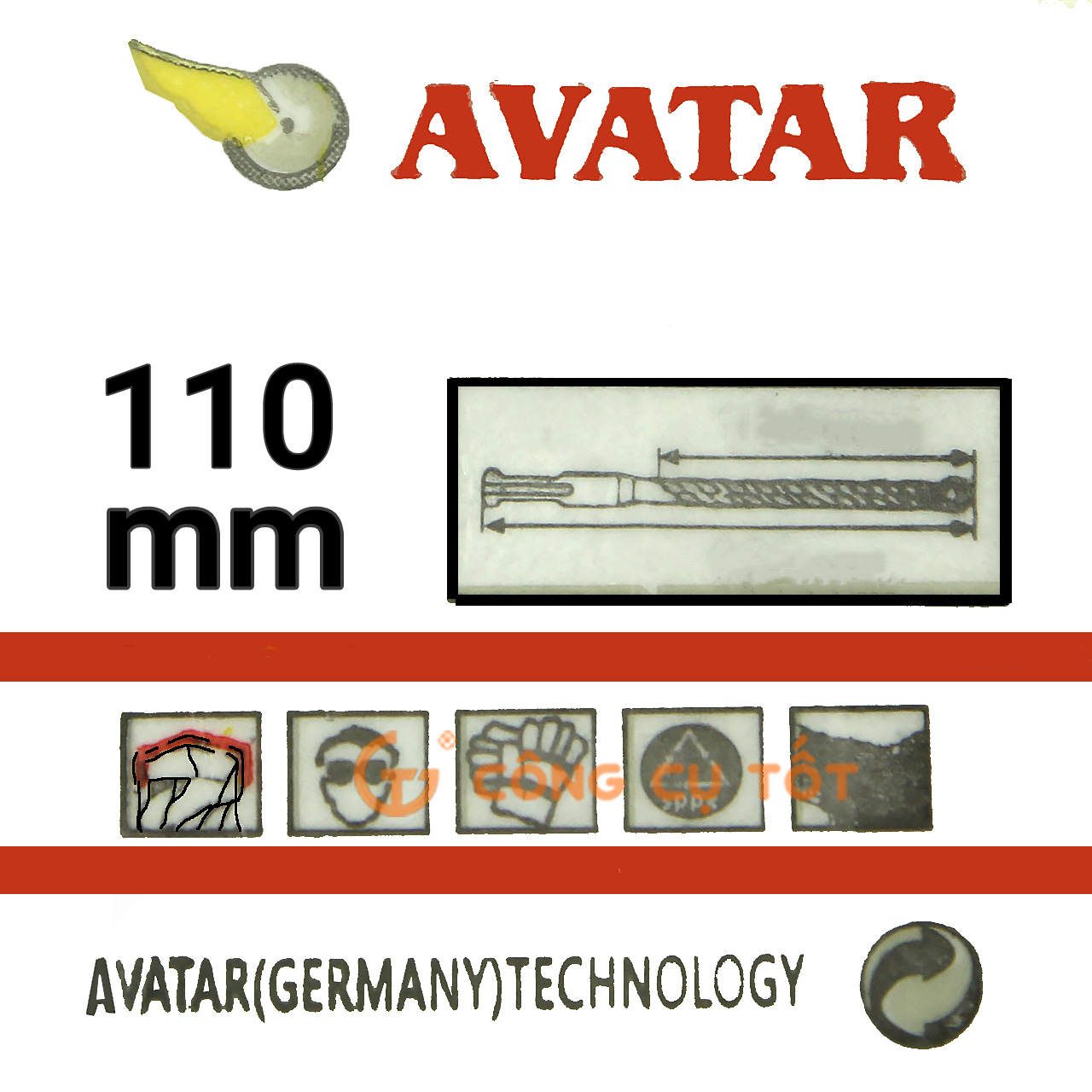 Mũi  khoan bê tông Avatar công nghệ Đức