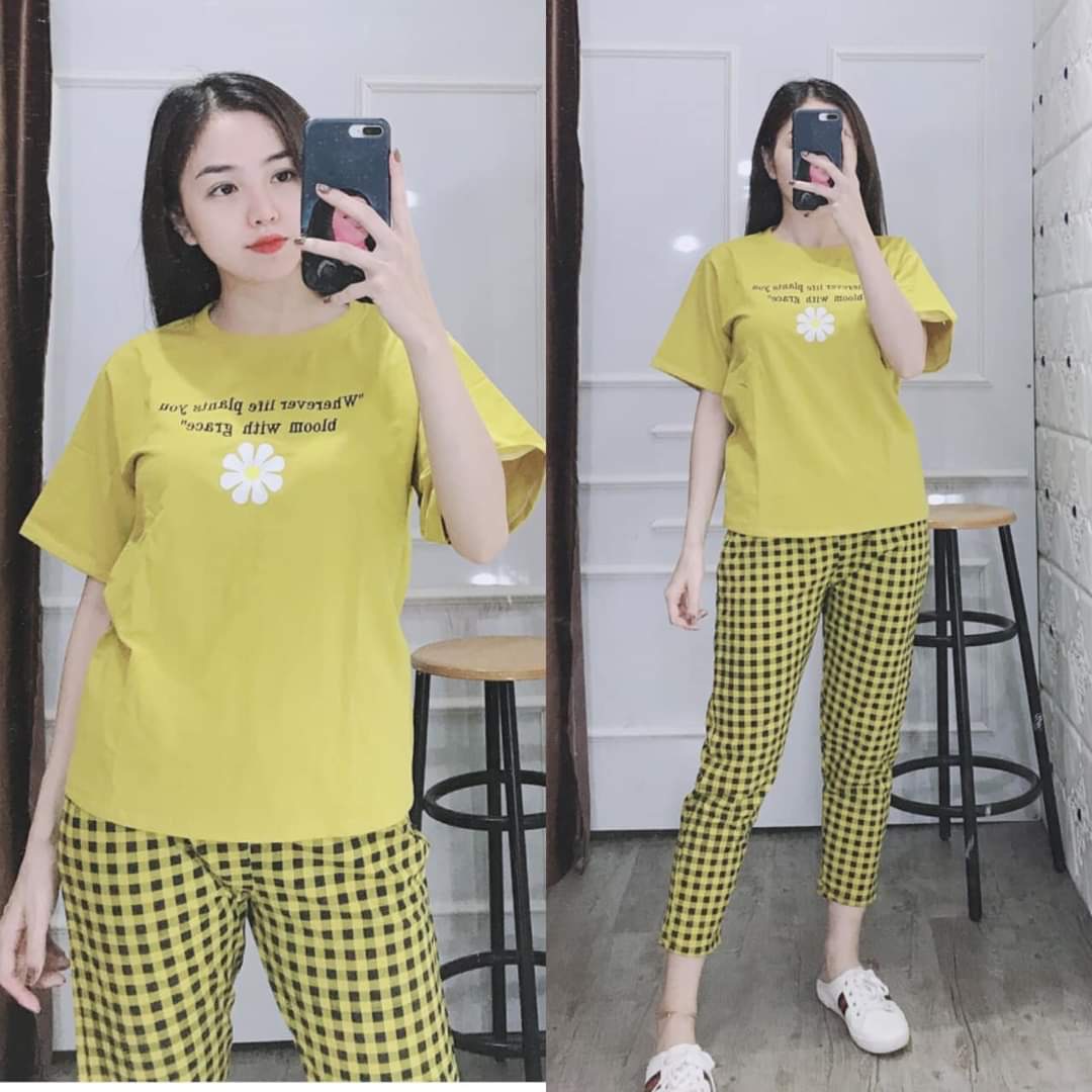 ĐỒ BỘ THUN COTTON THÁI LOẠI 1 (35-72KG) MÃ A396