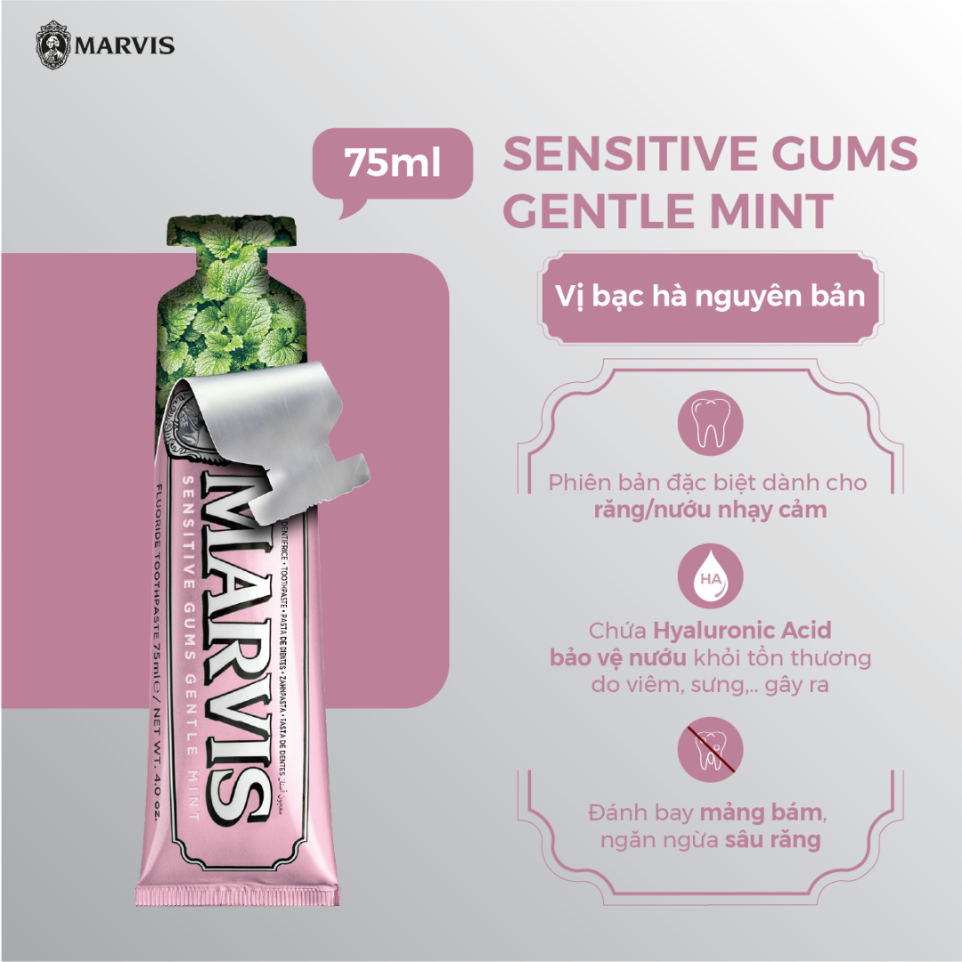 Kem Đánh Răng MARVIS Sensitive Gums 75ML