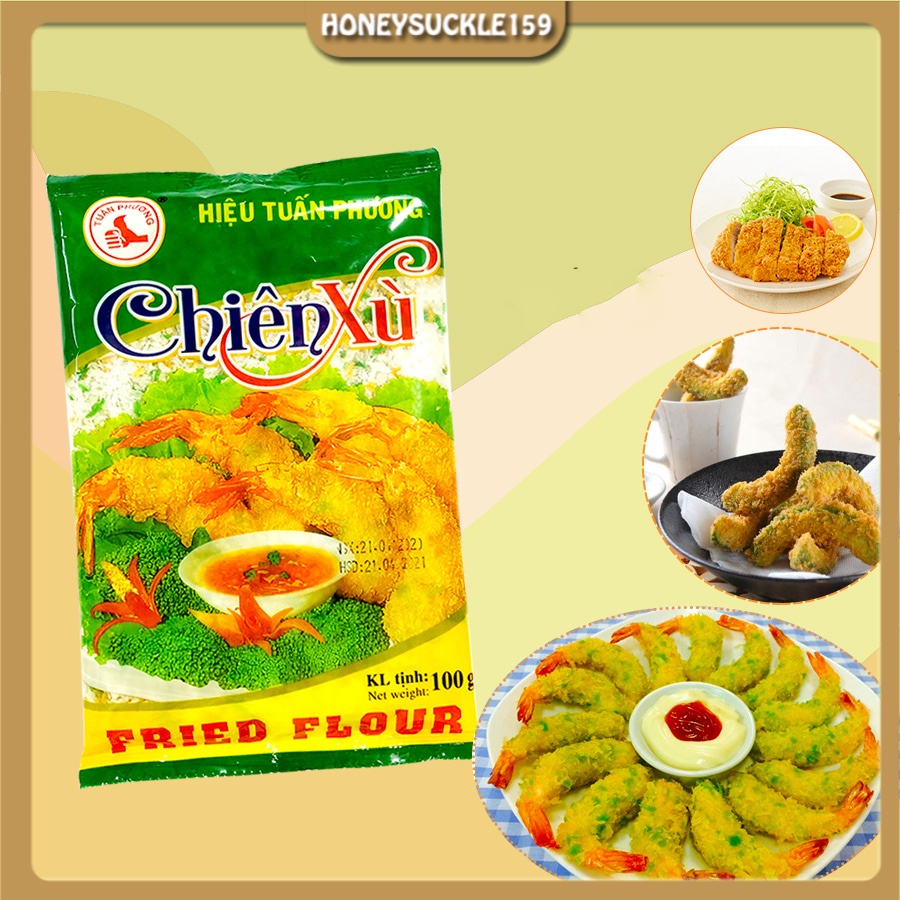 Bột chiên xù 3 màu gói 100g