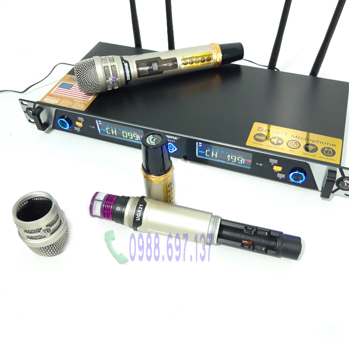 [chính hiệu] micro karaoke không dây SHURE UGX 21 - UGX21 tự ngắt mic