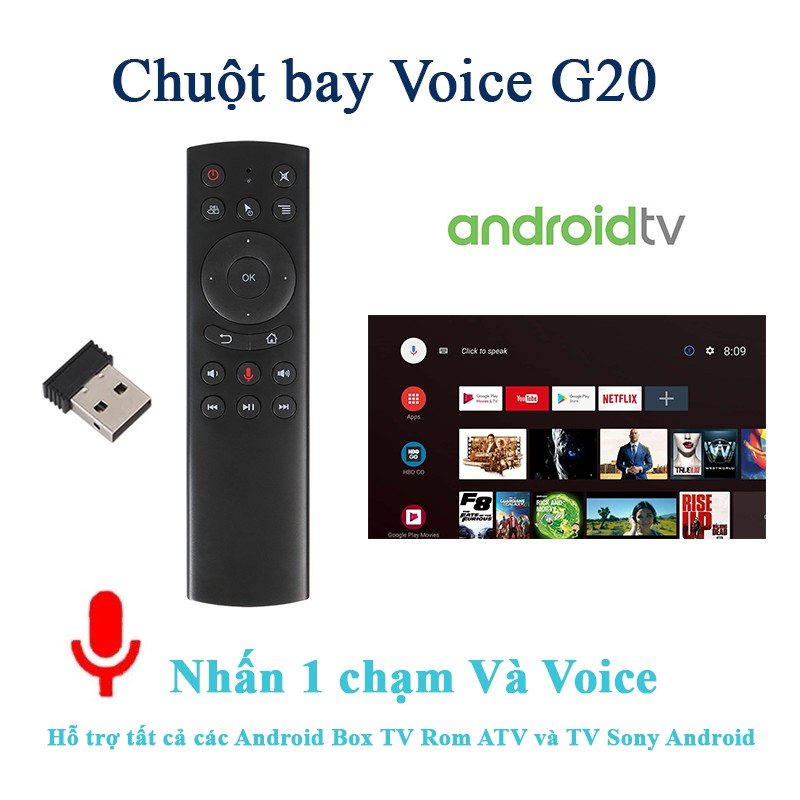 Điều khiển tìm kiếm giọng nói G10S cho Android TV Box