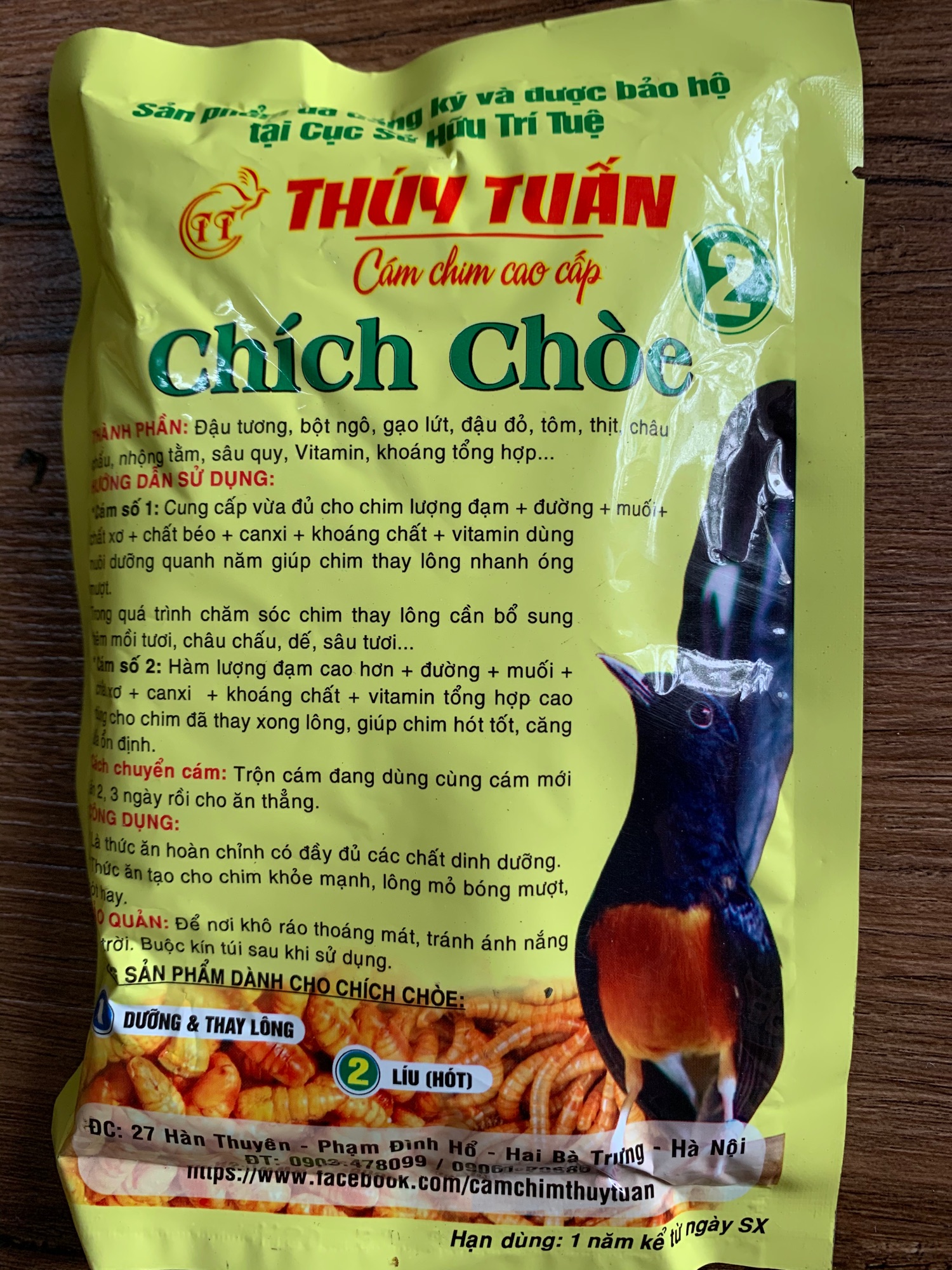 Thức ăn cho chim Chích choè Số 2 Thuý Tuấn 200g