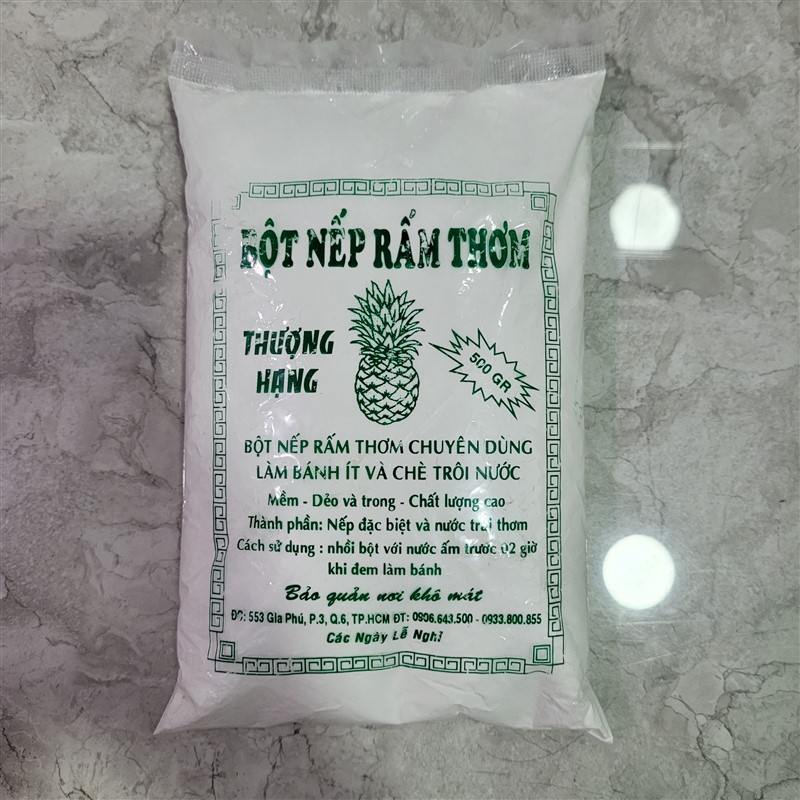 Túi 500gr bột nếp rấm thơm thượng hạng