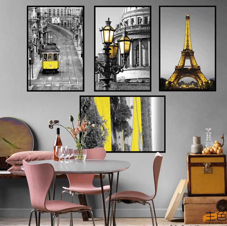 Decal dán tường Khung ảnh paris - P33 -vivadecal
