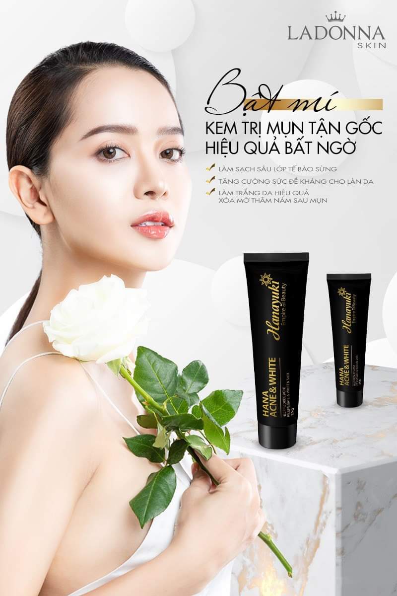 [CHÍNH HÃNG-Date 2026] Kem Mụn Hanayuki Hana Acne & White