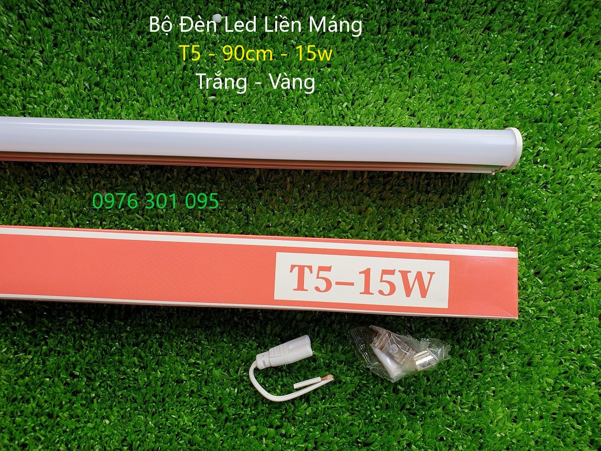 [COMBO 2] Bộ Đèn Led Liền Máng T5  90cm - 1m2 (Trắng - Vàng)