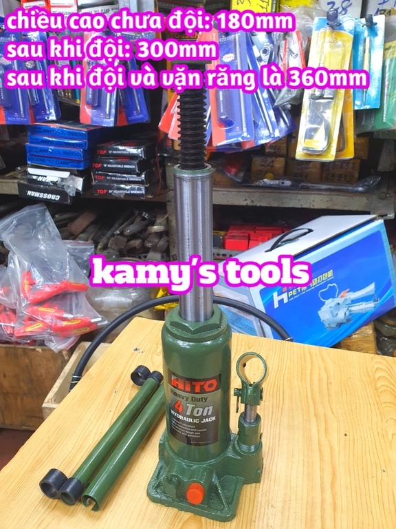 KÍCH CON ĐỘI THỦY LỰC 4 TẤN (CON ĐỘI THỦY LỰC, KÍCH THỦY LỰC)