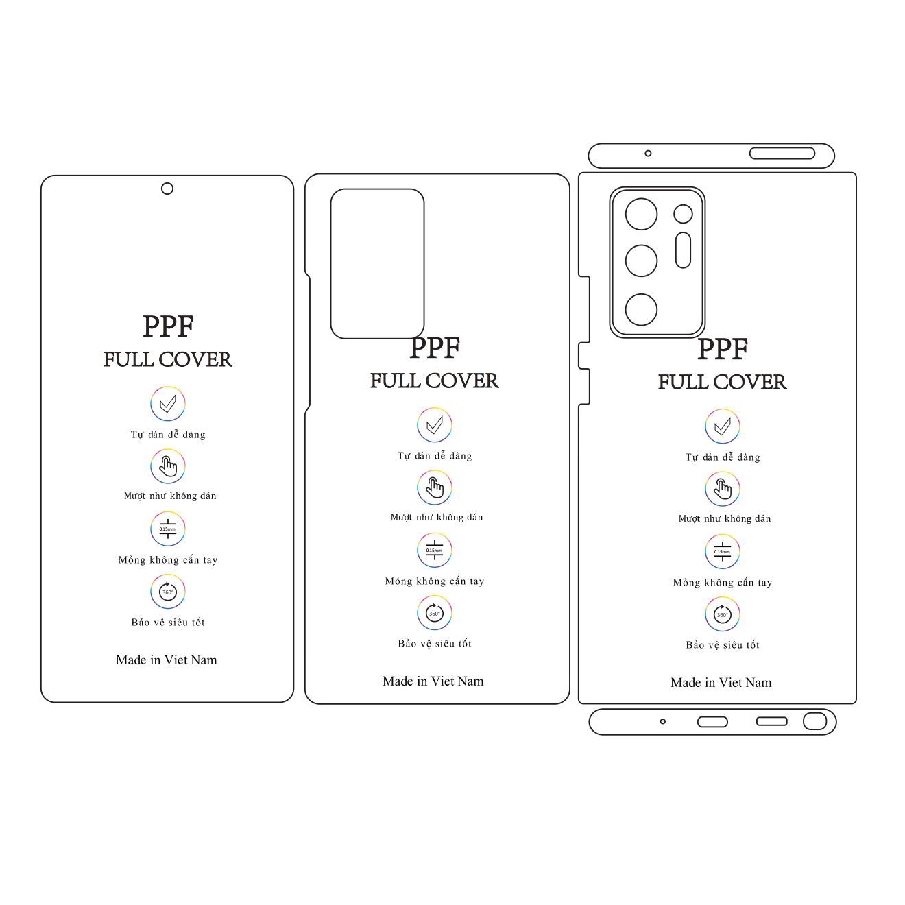 Dán dẻo PPF Samsung Note 20 Ultra - Tặng dán camera