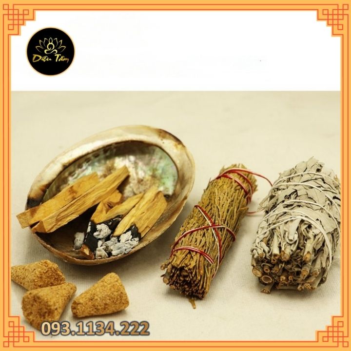 Gỗ Trắc Xanh Palo Santo đốt thơm nhà xô thơm thanh tẩy nhà cửa thảo mộc xông nhà thiền định, đem lại may mắn