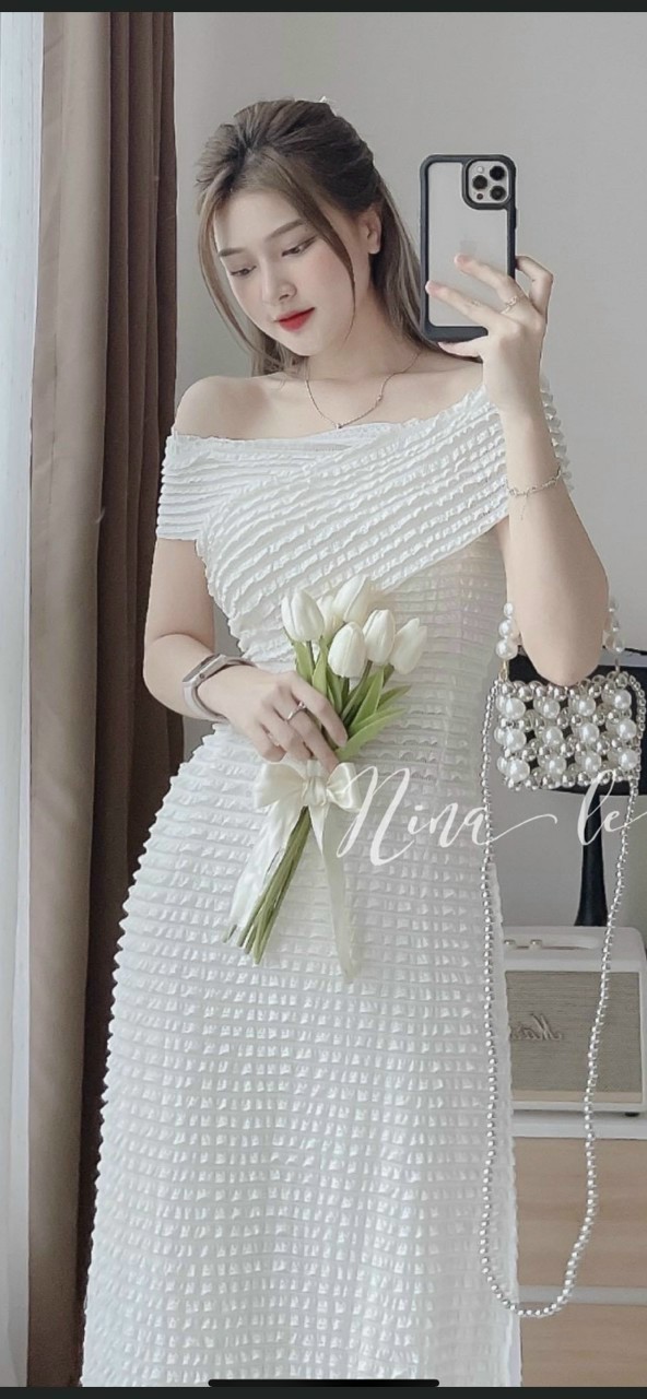 Set Bộ Áo Dài Cổ U Phối Ren Hàng Thiết Kế Cực Sang Trọng Quý Phái –  NT2127