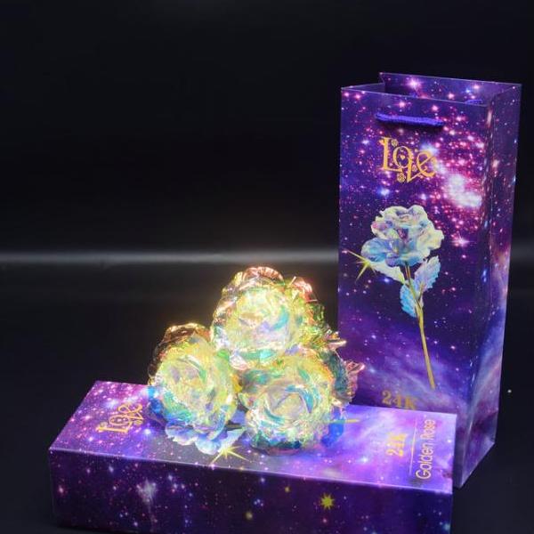 Hộp Quà Hoa Hồng 3D Phát Sáng Đế Love