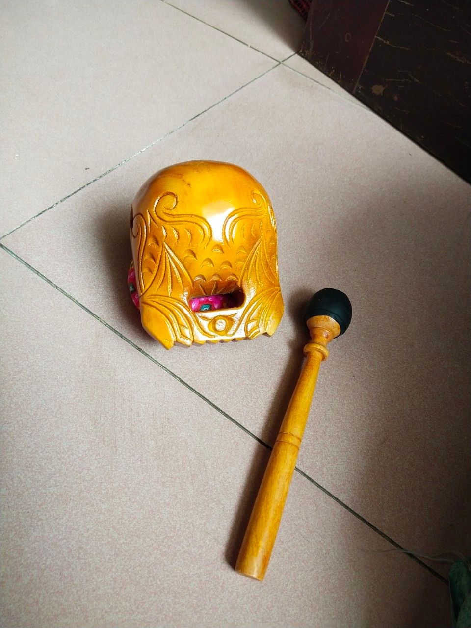 mõ gỗ lõi mít đk 9cm