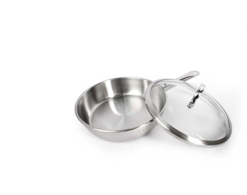 Zebra Estio Pro Stainless Steel Pan with Glass Lid 24cm - 175102