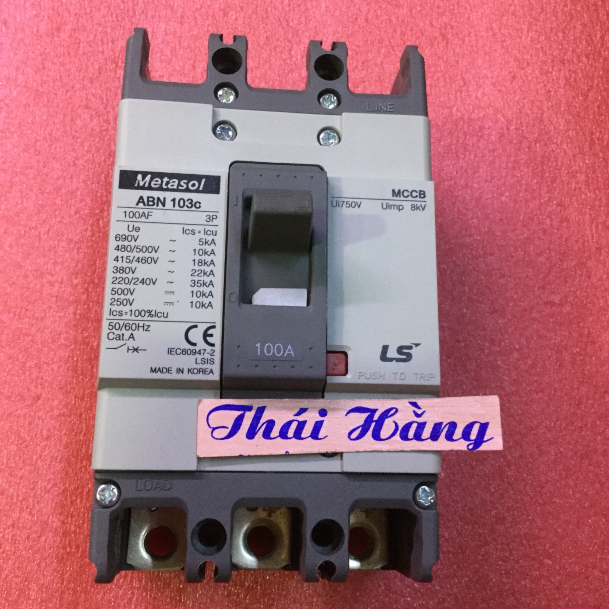 Attomat Metasol -103 c -3 pha 100 A/LS