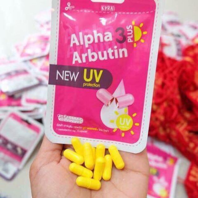 Viên kích trắng da Alpha Arbutin plus Thái lan