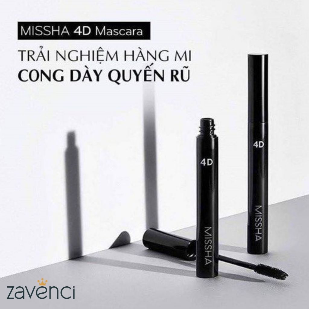 Mascara by Nongchat / Missha 4D chuốt mi làm dày cong dài mi The Style  Zavenci