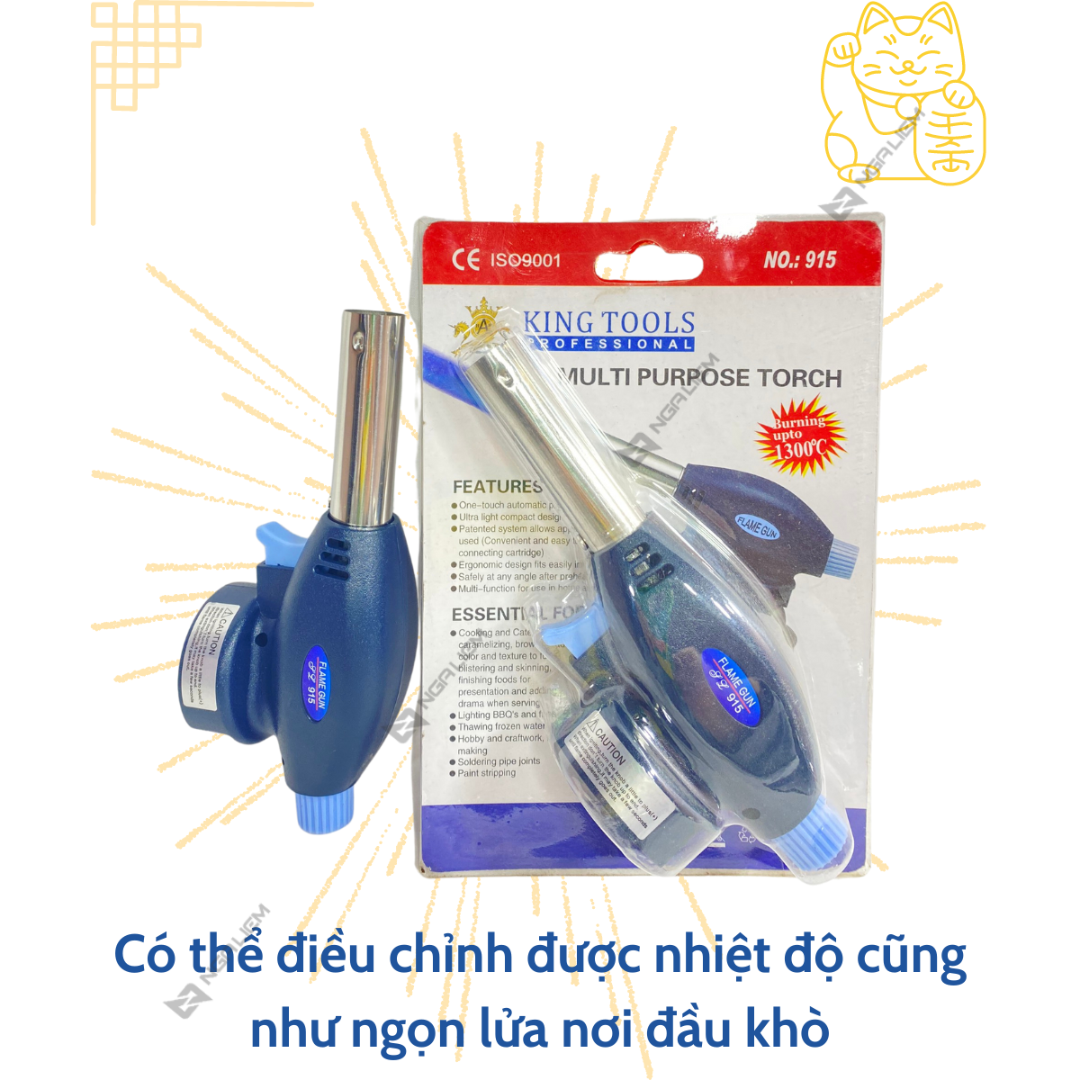 Khò Ga Multi Purpose Torch Flame No.915 King Tools [Hàng Giá Siêu Tốt]