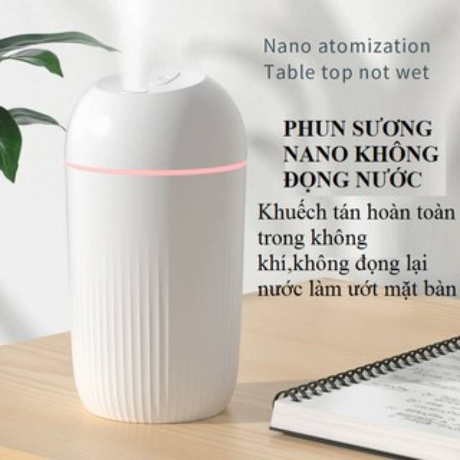 Máy phun sương tạo độ ẩm mini dung tích 420 ml khuếch tán rộng
