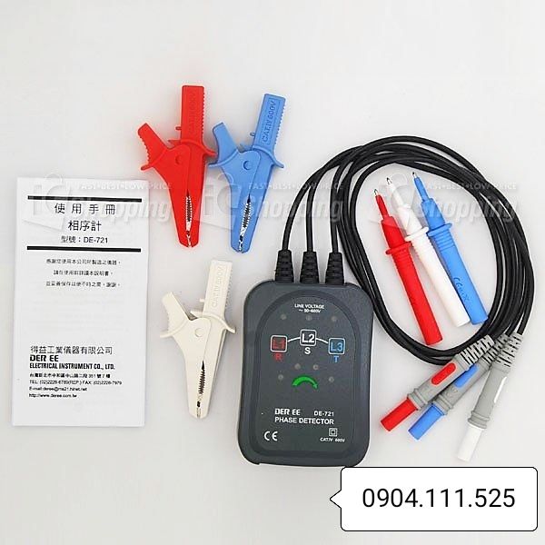 [HCM]Đồng hồ đo thứ tự pha DEREE DE-721