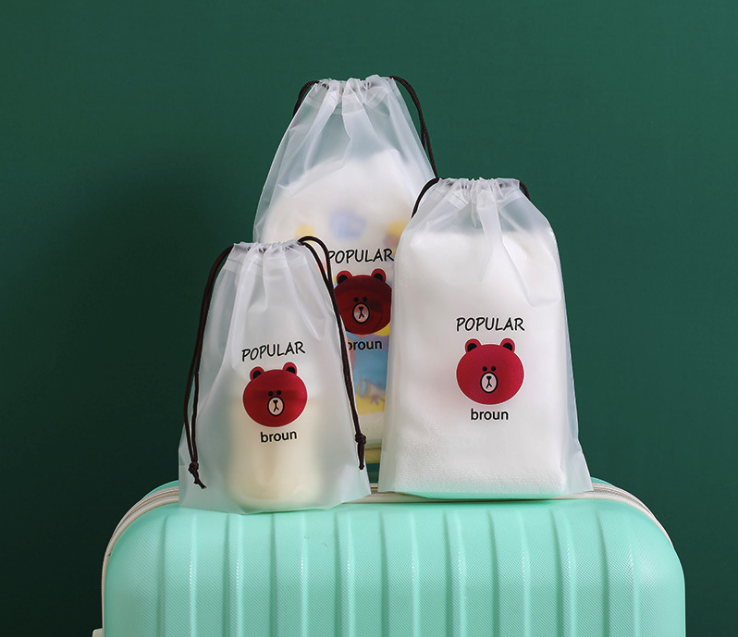 [HCM](SIZE LỚN 20x30cm) (COMBO 2) Túi Dây Rút Gấu Brown Du Lịch Đựng Giày Dép/ Quần Áo/ Vật Dụng Cá Nhân P064