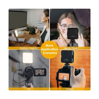 Video conference lighting kit, laptop light with clip and tripod, webcam lighting laptop ring light for zoom meetings 6