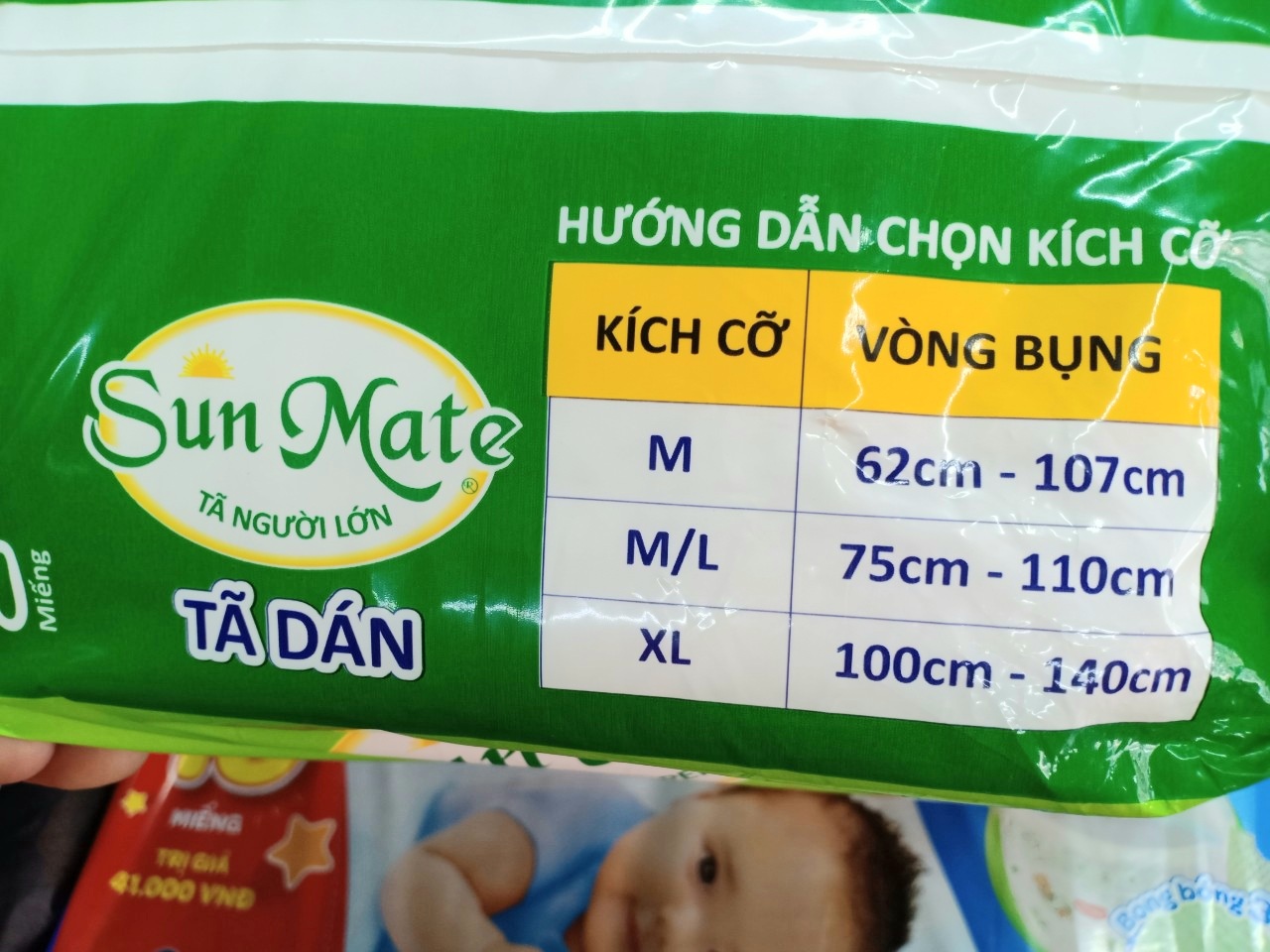 Tã dán SunMate người già M10/M-L10/XL10