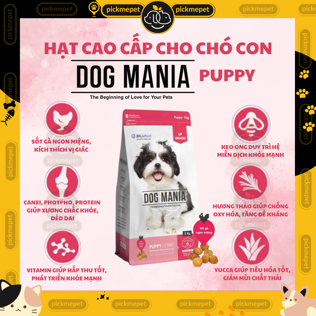 Dog mania dog food - puppies, adult dogs, large dogs