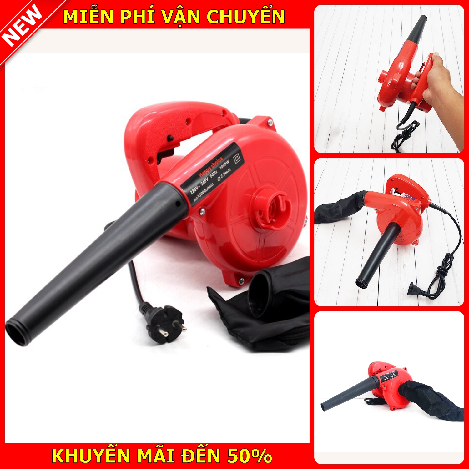 [HCM]Máy Hút Thổi Bụi Cầm Tay T25T32 Máy thổi bụi mini Công Suất 600W nguồn 220v chất liêu nhựa cao cấp  chuyên dùng trong việc vệ sinh phòng net vệ sinh máy móc  màu đỏ  bảo hành 12 tháng