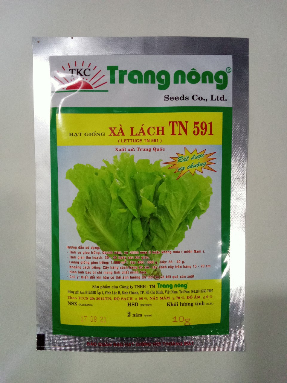 Hạt giống xà lách trang nông - tn591