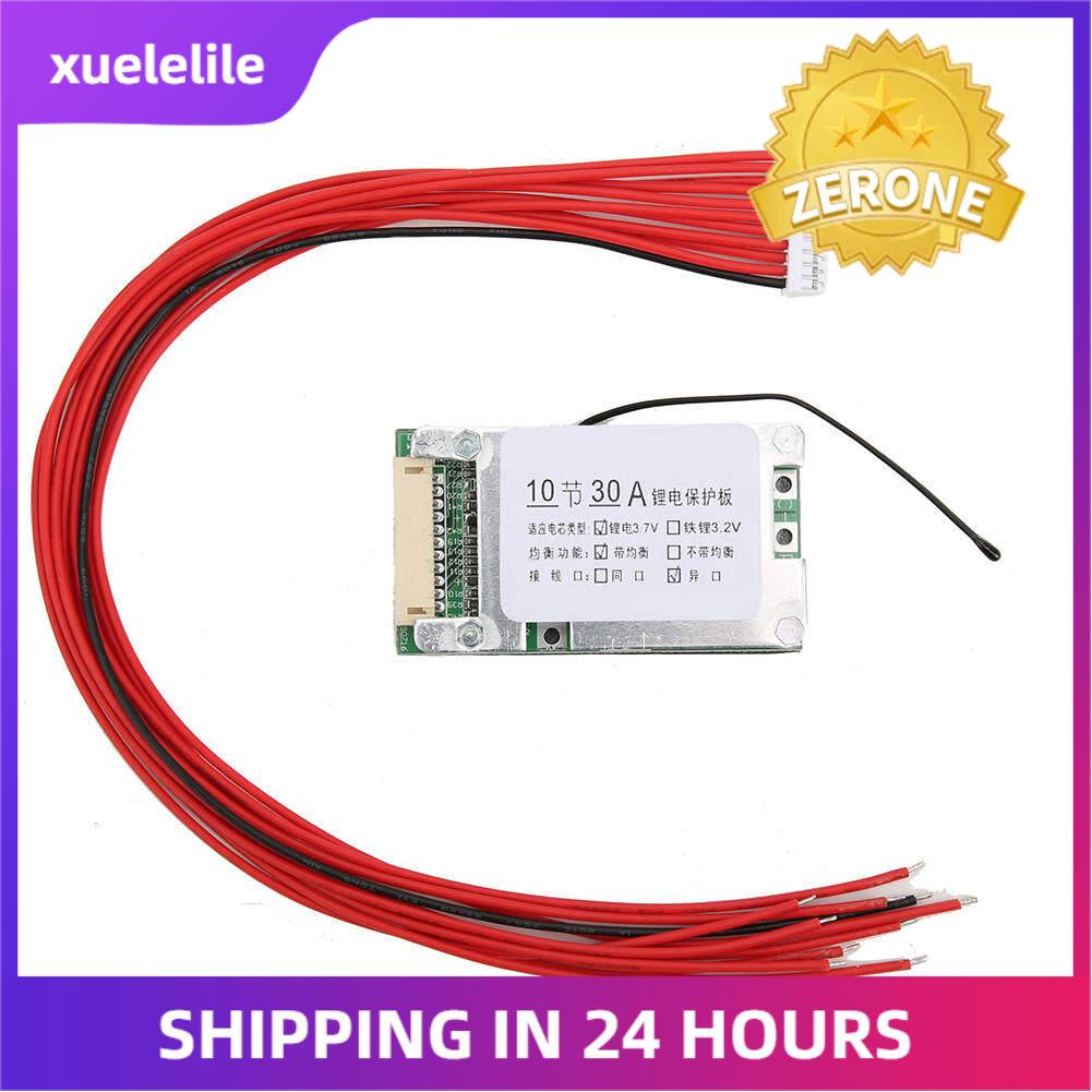 10S 36V 30A Battery Protection Board Li-ion Cell 18650 Battery Protection BMS PCB Board With Balance Function