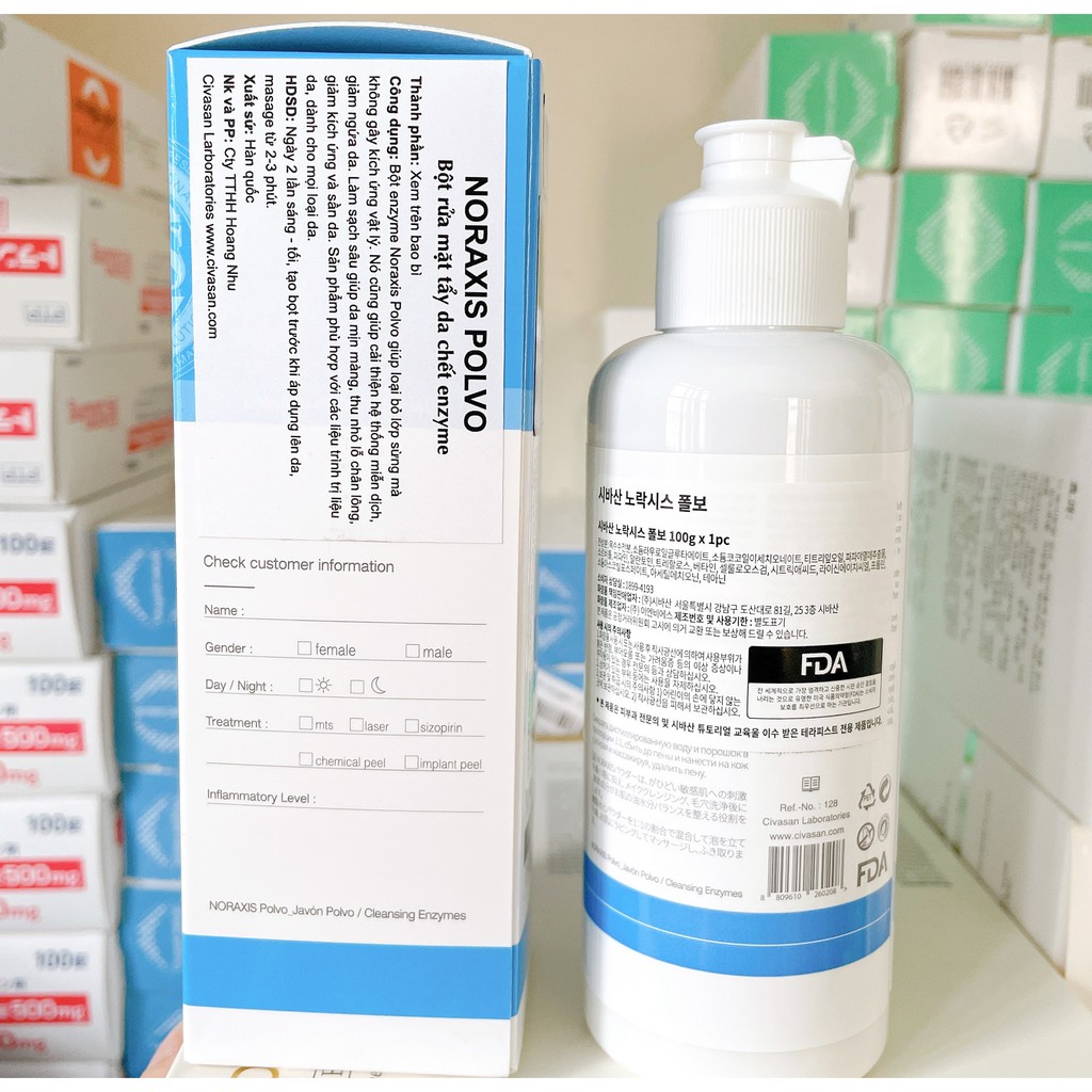 Tẩy Da Chết Civasan Enzyme Noraxis Polvo