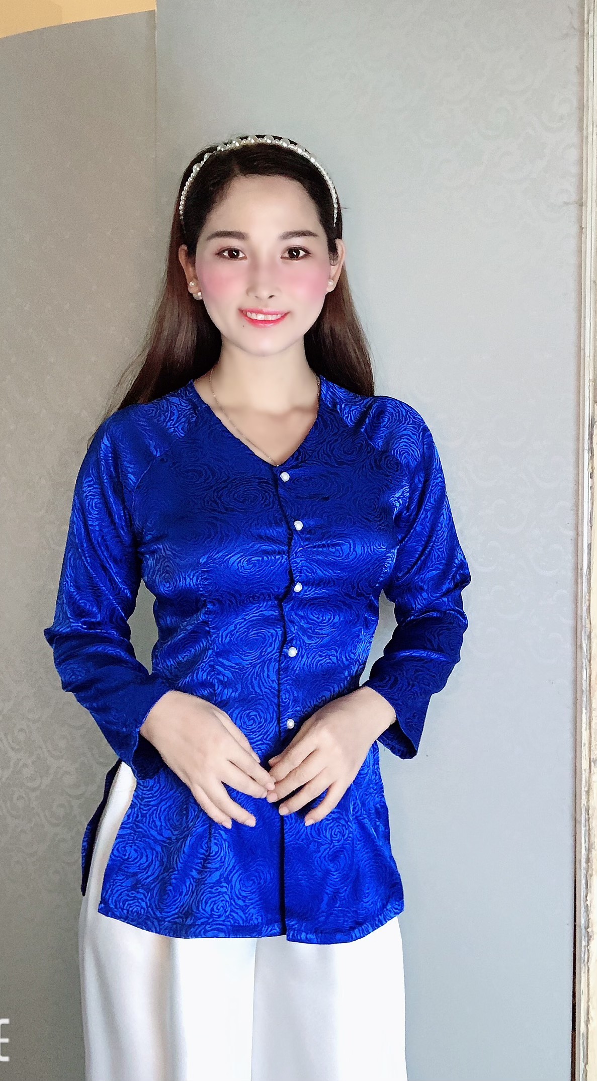 ÁO BÀ BA GẤM ĐÔNG HƯNG ( KÈM QUẦN )
